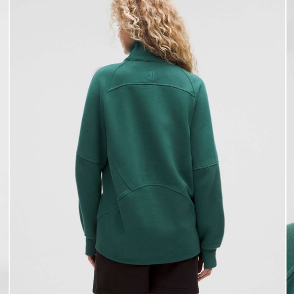 NEW Lululemon Scuba Oversized Funnel-Neck Half Zip Storm Teal Long (M/L) - Picture 5 of 7